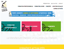 Tablet Screenshot of manufacturechanson.org